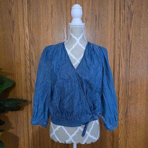 Madewell Denim Wrap Shirt